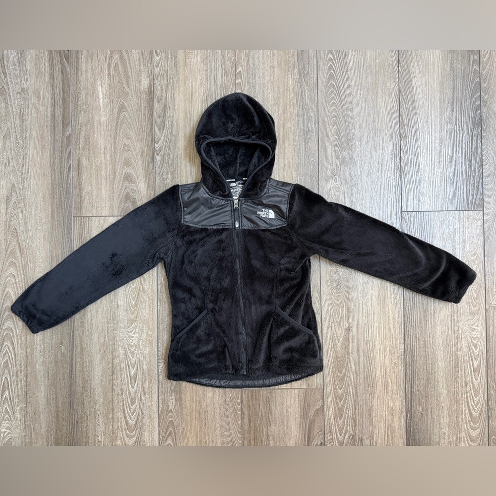 The North Face Black Fleece Oso Hoodie Jacket - Girls Size Medium 10/12
